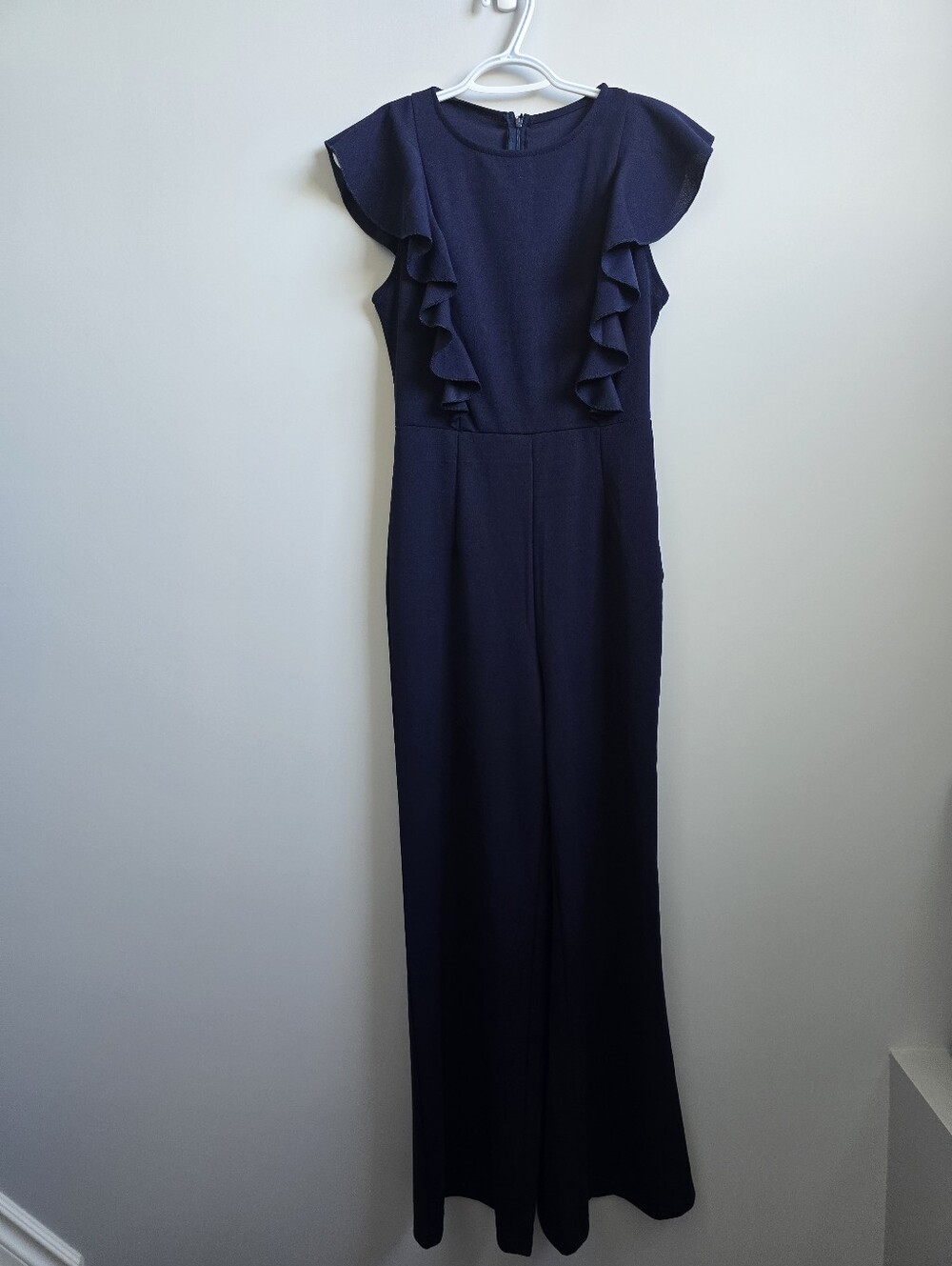 Navy Blue Frilly Jumpsuit